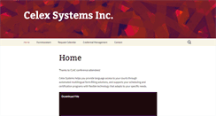 Desktop Screenshot of celexsystems.com
