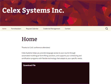 Tablet Screenshot of celexsystems.com
